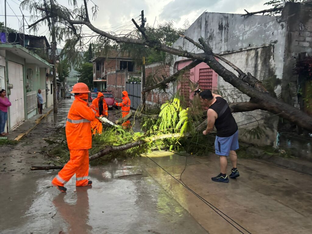 Gobierno del Estado atiende de manera inmediata afectaciones por tormenta en Chilpancingo