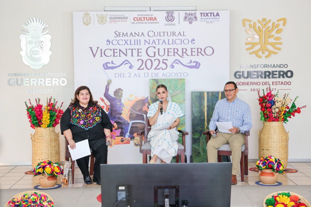 Anuncia Evelyn Salgado Semana Cultural “Vicente Guerrero” 2025 en Tixtla