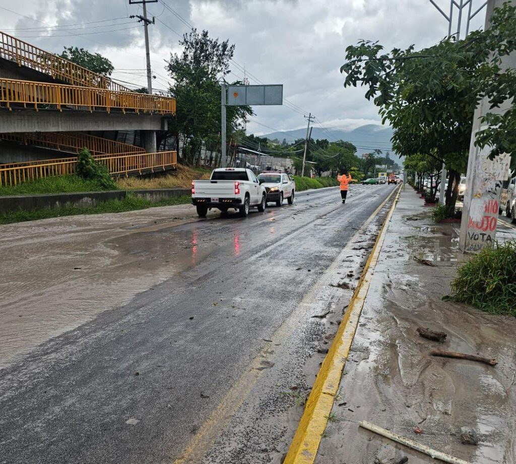 Gobierno del Estado realiza labores de limpieza en el bulevar Chilpancingo–Petaquillas