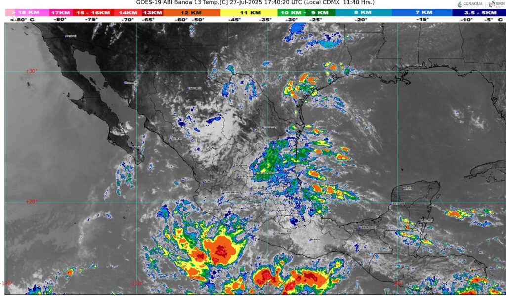 Se pronostican lluvias en Guerrero durante la tarde y noche de este domingo