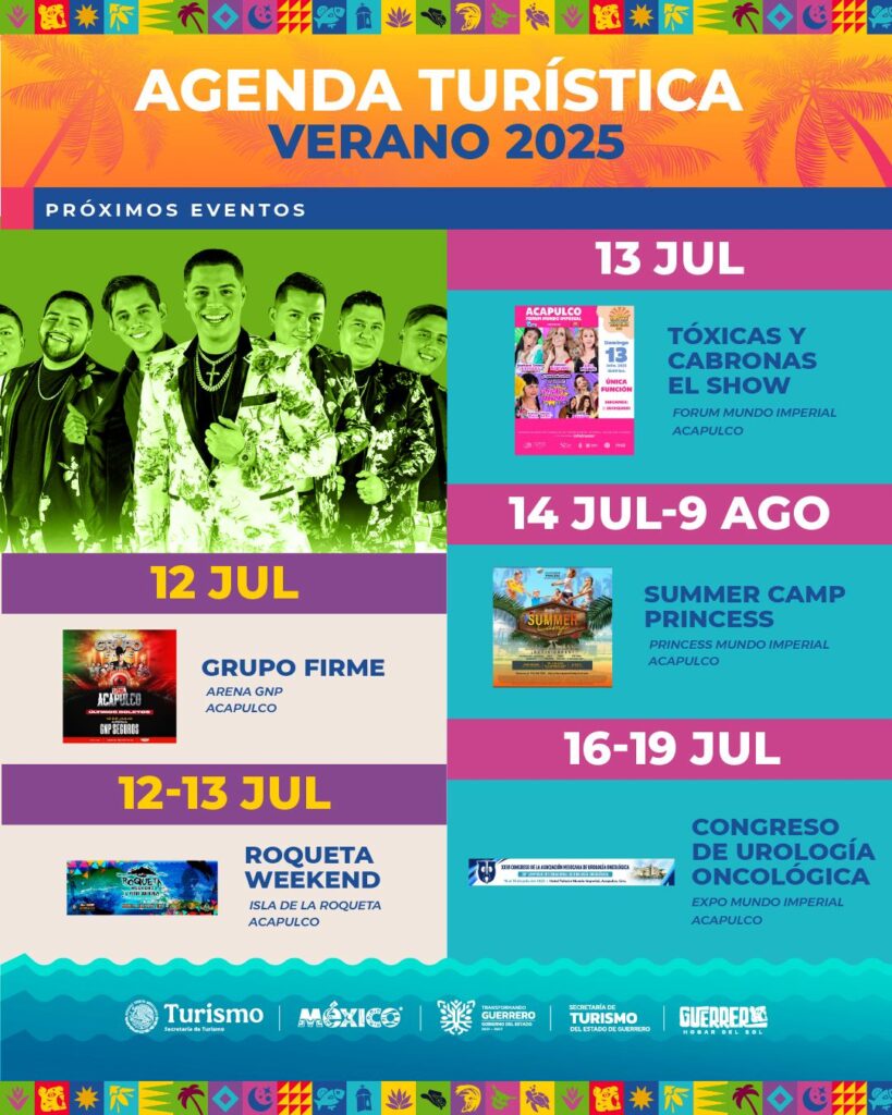 Presenta Guerrero la Agenda Turística Verano 2025 para el Hogar del Sol