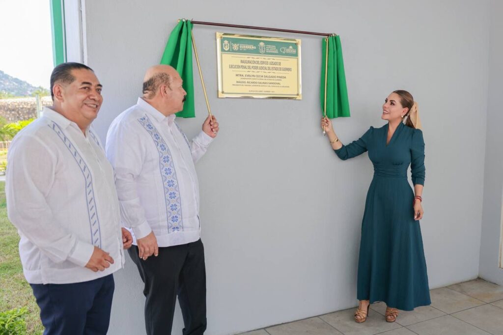 Evelyn Salgado inauguró el Edificio Sede del Juzgado de Ejecución Penal del Distrito Judicial de Tabares en Acapulco 