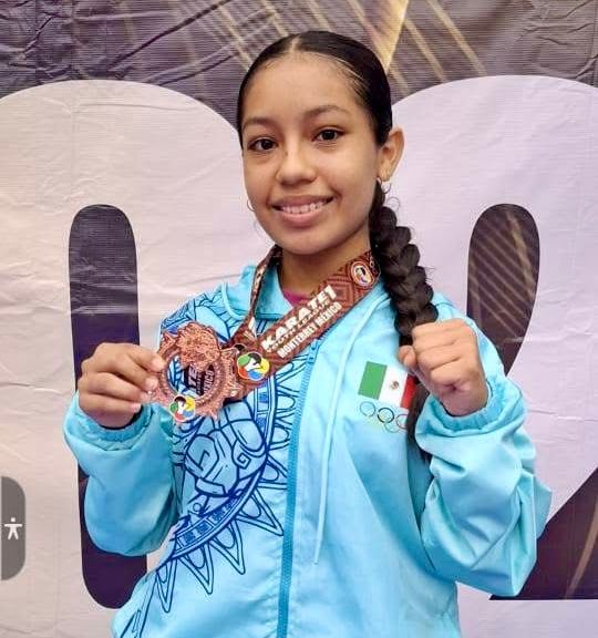 Medalla de bronce para Guerrero, en la Liga Mundial Juvenil de Karate