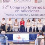 EN UN ESFUERZO COORDINADO ENTRE EL GOBIERNO DE MÉXICO, LIDERADO POR LA DRA. CLAUDIA SHEINBAUM PARDO, Y EL GOBIERNO DEL ESTADO DE GUERRERO, A CARGO DE LA MTRA. EVELYN SALGADO PINEDA, SE REALIZÓ EL 22° CONGRESO INTERNACIONAL EN ADICCIONES “MEDIO AMBIENTE Y SALUD MENTAL”.